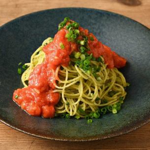 Mentaiko and Tomato Genovese Pasta