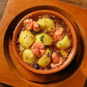Potato and Spicy Pollack Roe Ajillo