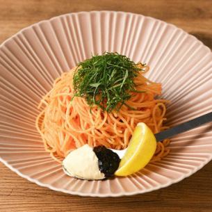シンプルなめんたいこパスタ