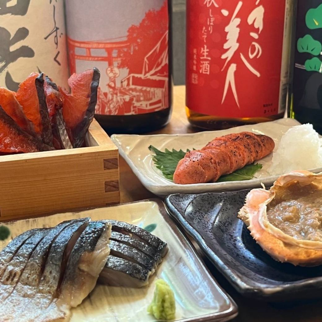 日本酒にぴったりのお食事もたっぷりご用意しております♪