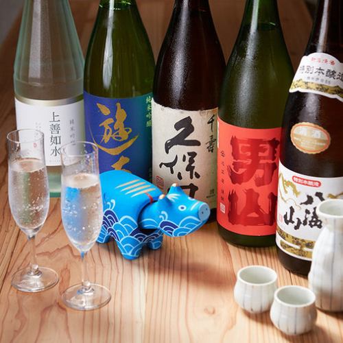 日本酒、泡盛等…豊富に◎