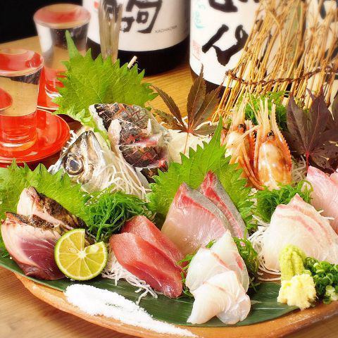 Chosen by fish lovers.Carefully selected sashimi & freshly fried tempura