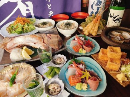 【貸切】5000円コース《2.5時間》飲み放題付き(L.o30分前) お料理１０品コース