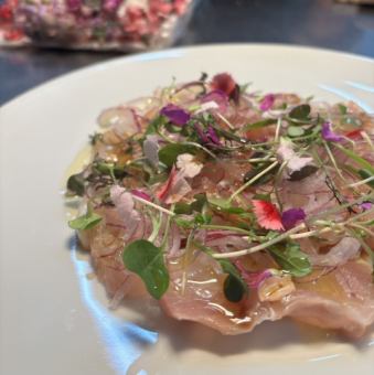 熟成鮮魚のカルパッチョ