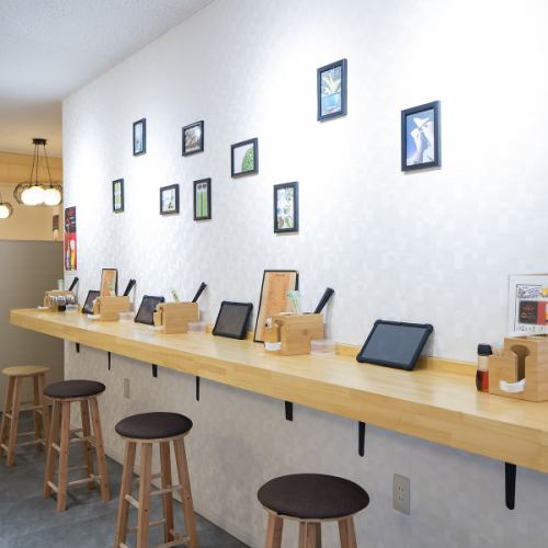 くつろげるカウンター席♪