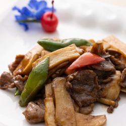 牛肉のオイスターソース炒め