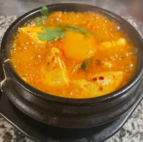 Soondubu with Sari noodles