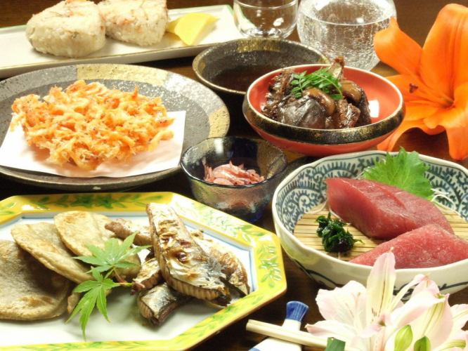 【静岡地場名産の味覚コース】2時間飲み放題付4500円(税込)