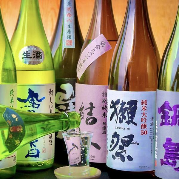 [Sake sticking] We offer sake from all over the country ★ Beer / highball / sour / fruit wine etc. [400 yen level ~]