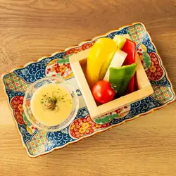 彩り野菜の蟹味噌バーニャカウダー