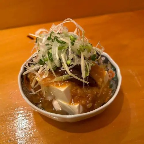 ホタルイカの麹味噌奴