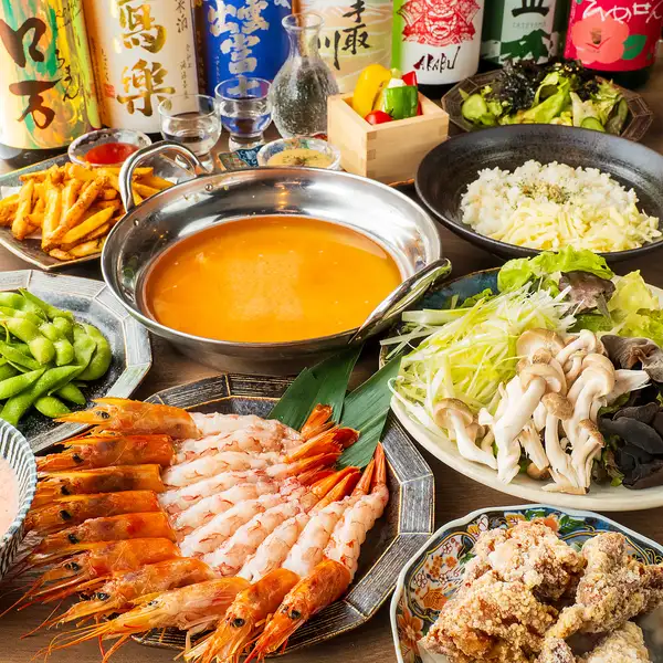 全ての宴会コースが飲み放題付3,000円～！海鮮料理を堪能できる宴会コースプラン有り◎全国の日本酒追加◎