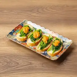 来自广岛的丰富海胆和菠菜