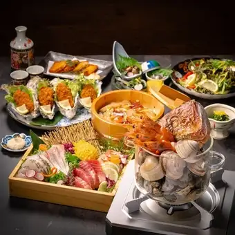 The ultimate in luxurious steamed dishes and handmade sushi with fresh fish and Hiroshima greens: [Kiwami Toro Ichi Course] 7 dishes with 120 minutes of all-you-can-drink.