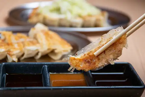 All-you-can-eat dumplings/fried chicken: 800 yen