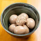 Simmered quail eggs