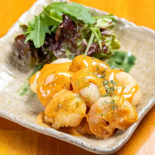 Spicy adult-style shrimp mayonnaise