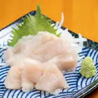 Sashimi-style marinated red chicken breast with koji