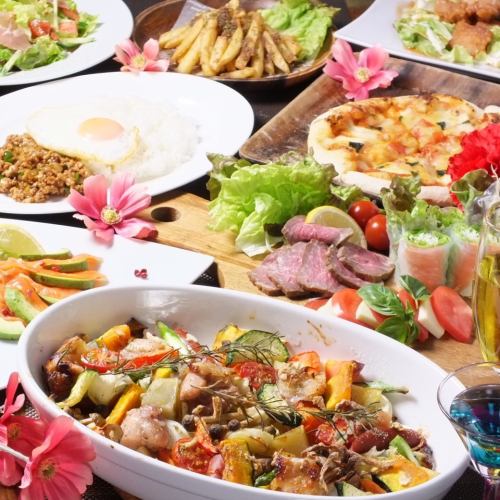 女子会コース2名様OK!2.5h時間飲み放題込4500円飲み放題のドリンクもリニューアルして充実しました♪