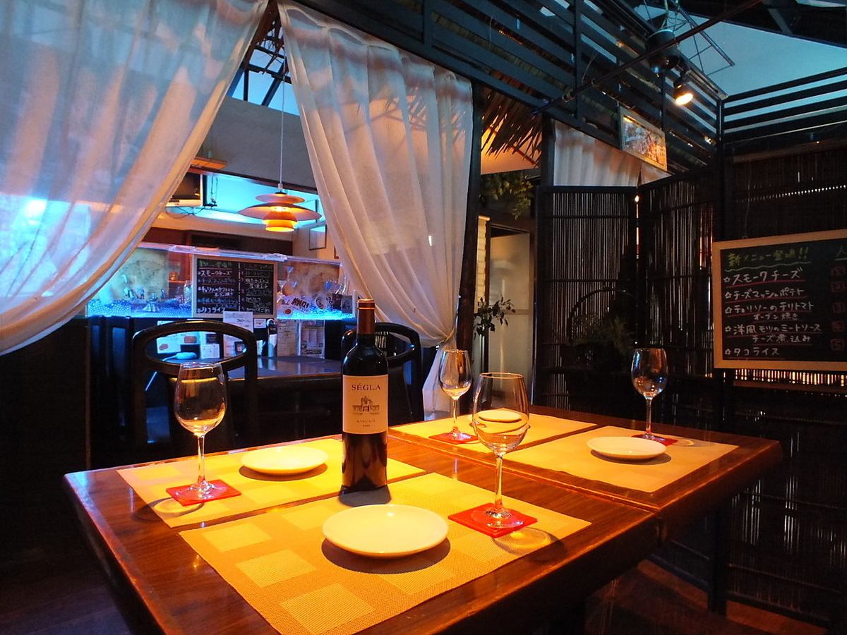 半個室席もあります⭐️