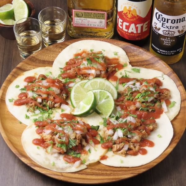【当店イチ押し！】お酒とダーツのお供に◎味わい軽やかでスパイシーなタコス⇒660円(税込)～