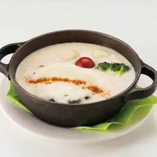 フォンデュ風クラムハンバーグ