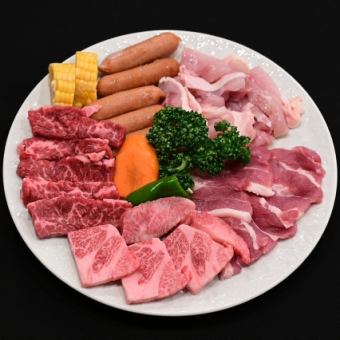 2 hours all-you-can-drink included [Student Course] A great value course for students only ◎ 12 dishes including top-grade skirt steak and nakaochi kalbi ⇒ 5,200 yen