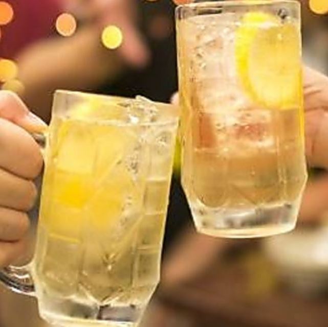 【当日予約OK】お好きな料理と一緒に♪2時間単品飲み放題1500円
