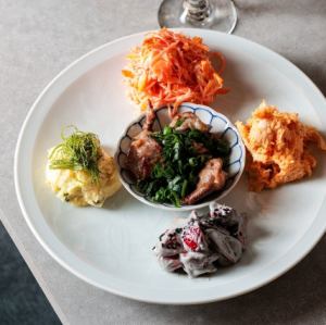 BONの前菜盛り合わせ(5種)