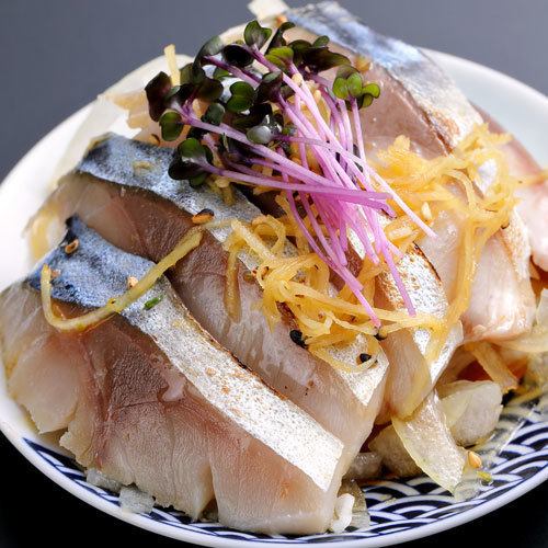 Grilled mackerel with yuzu and ginger