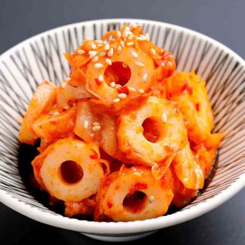 Spicy chikuwa kimchi