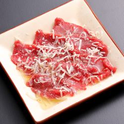 Horse meat carpaccio