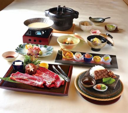 【夏会席】 近江牛の豆乳鍋　15,000円（税込）