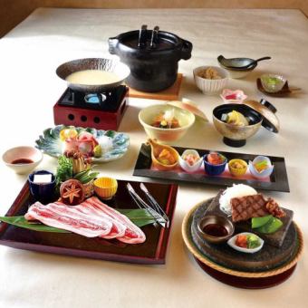 【夏会席】 京都日吉豚の豆乳鍋　10,000円（税込）