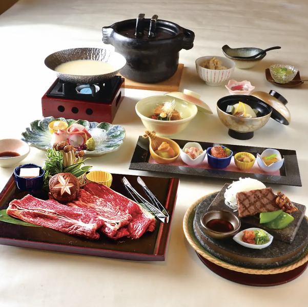 【9月より/秋会席】 近江牛の豆乳鍋