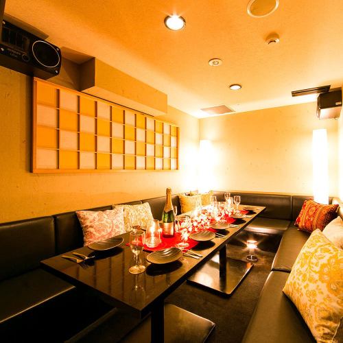 A modern and warm private room! Suitable for various occasions♪