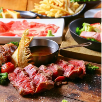 Meat banquet ♪《3H all-you-can-drink x 31 items 4980 yen ⇒ 3480 yen》 Luxurious all-you-can-eat meat sushi, steak, roast beef, etc.!