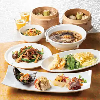 【菫コース】人気の豚ヒレや大海老を堪能♪乾杯スパークリングワイン付きお料理のみ6000円