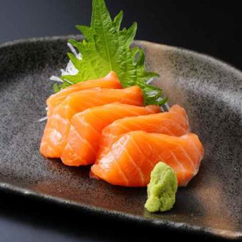 Specially selected salmon sashimi