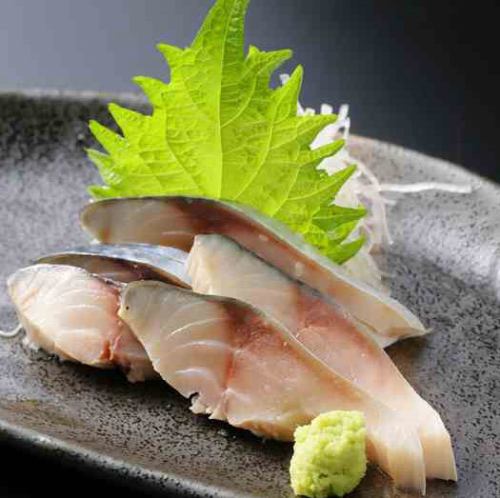 Toro mackerel sashimi