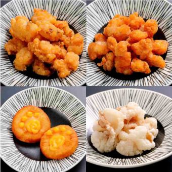 Various fried foods