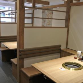 4名様まで可。ボックス席