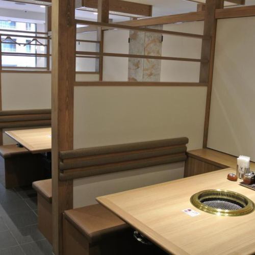 4名様まで可。ボックス席