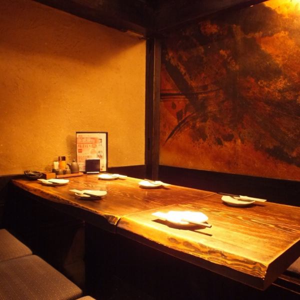 Our most popular seats ♪ It is a private dining room for 8 people in a semi-private room where you can sit comfortably ☆