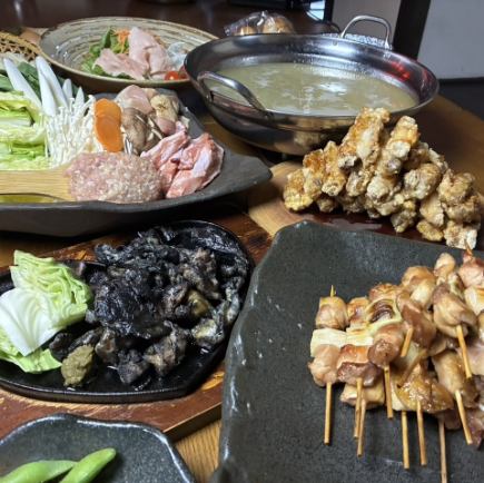 《8品+2.5h飲み放題付き♪》無限鶏のえんかいコース6000円(税込)