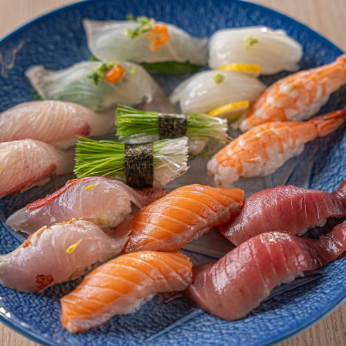 [The recommended dish is Indian tuna!] Taisanya's proud nigiri sushi, 2 pieces for 300 yen and up (tax included)