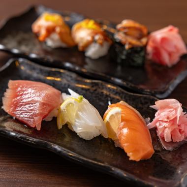 一貫に込めた職人の技。口の中でとろける厳選ネタの握り寿司