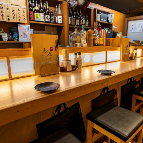 粋に楽しむ特等カウンター