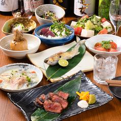 【宴会、女子会向け】【きたざわコース】旬の食材を贅沢に使用◆お料理全9品 3980円(税込)