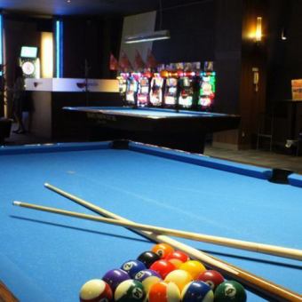 Unlimited play of billiards in time ♪ * Photos are affiliated stores